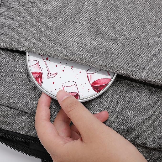 Red Wine Glasses Bloods Phone Charger Magnetic Charging Pad Anti-Slip with USB Cable