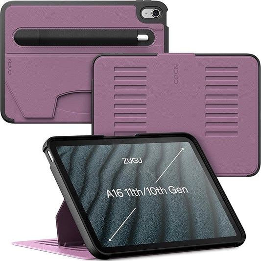 ZUGU CASE for iPad A16 11th Generation 11 Inch (2025) 10th Gen 10.9 Inch (2022) Magnetic Stand &amp Sleep/Wake Cover Model #s A3354 A3355 A3356 A2696 A2757 A2777 Berry Purple