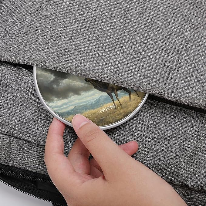 Deers Alpine Grassland Cumulus Clouds Phone Charger Magnetic Charging Pad Anti-Slip with USB Cable