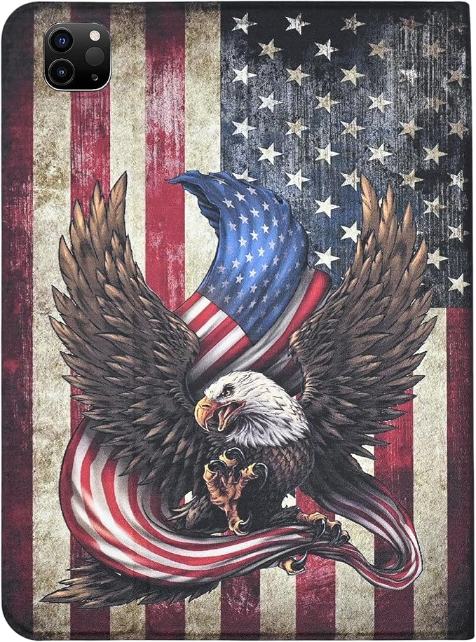 Bald Eagle American Flag
