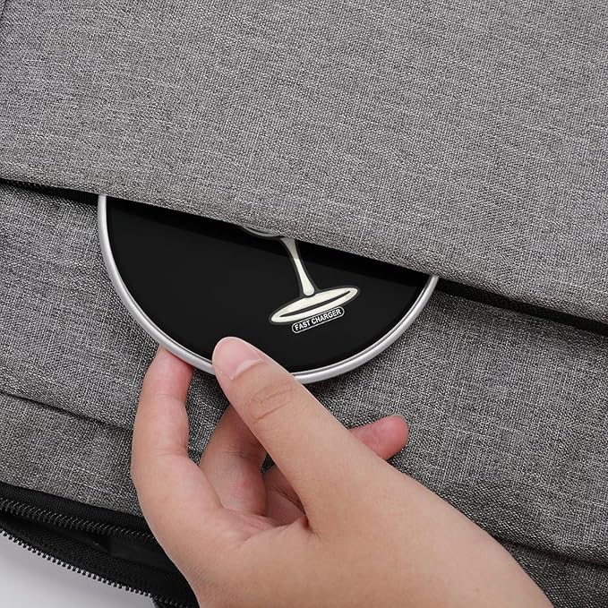 X-mas Winedeerreindeer Wireless Charger Anti-Slip Wireless Charging Pad Slim Charger Mat for Men Women