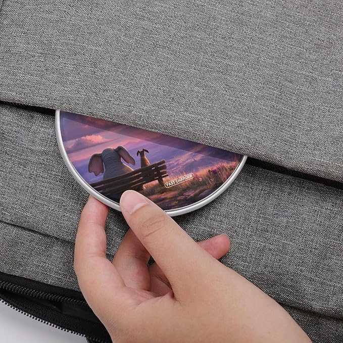 Elephant Dog Sunset Fast Portable Charger 10W Funny Graphic Phone Charging Pad with USB Cable