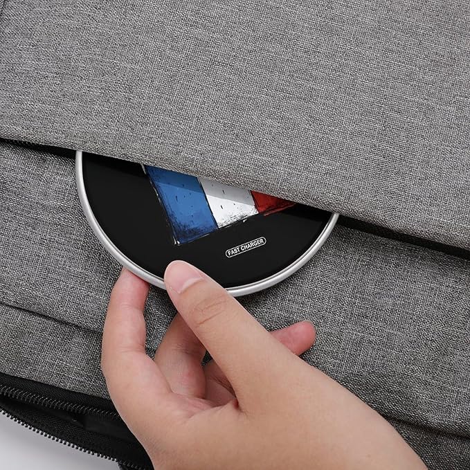 I Love France Wireless Charger Anti-Slip Wireless Charging Pad Slim Charger Mat for Men Women