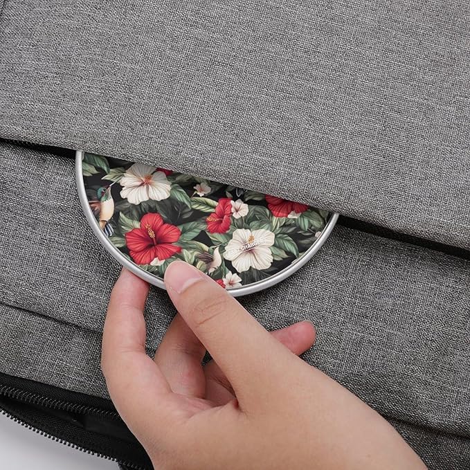 Hummingbirds Hibiscus Flowers Wireless Charger Anti-Slip Wireless Charging Pad Slim Charger Mat for Men Women