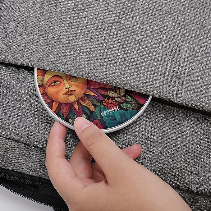 Sun and Moon Accompanying Phone Charger Magnetic Charging Pad Anti-Slip with USB Cable