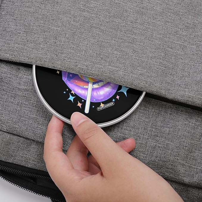 Lollipop Lips Pop Fast Portable Charger 10W Funny Graphic Phone Charging Pad with USB Cable