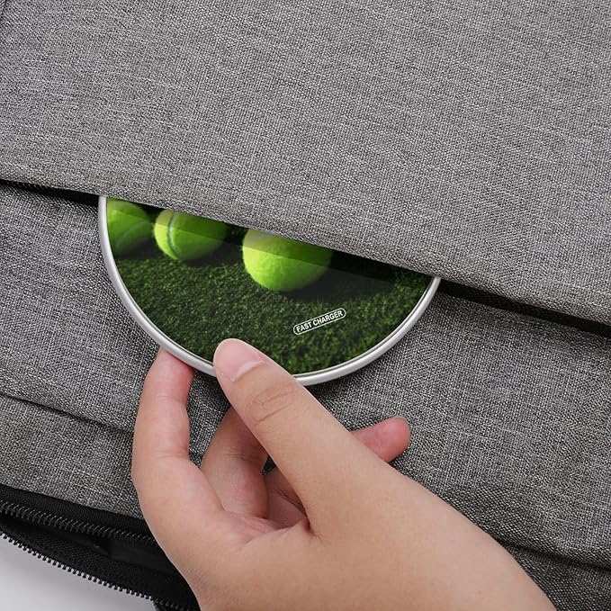 Tennis Balls on Tennis Grass Court Wireless Charger Fast Wireless Charging Pad with USB Cable 10W Anti-Slip Magnetic Wireless Charger Portable Slim Charger Puck Travel Charging Station