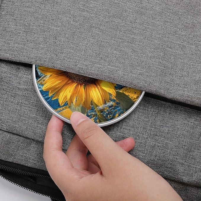 Ukraine Sunflower Ukrainian Fast Portable Charger 10W Funny Graphic Phone Charging Pad with USB Cable