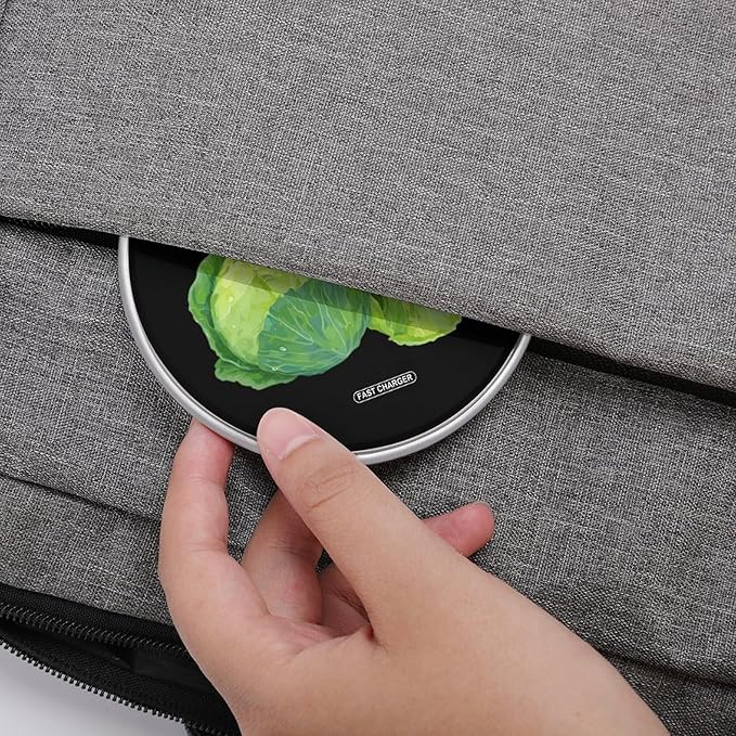 Green Cabbages Fast Portable Charger 10W Funny Graphic Phone Charging Pad with USB Cable