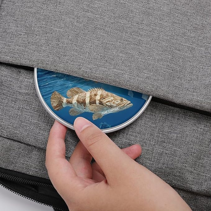 Ocean Grouper Fish Seabed Phone Charger Magnetic Charging Pad Anti-Slip with USB Cable
