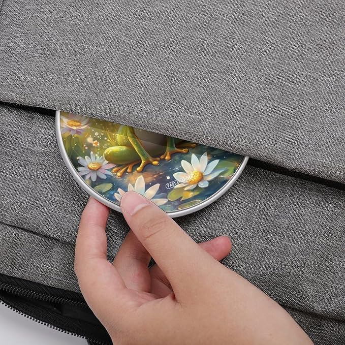 Frog Flower Wireless Charger Anti-Slip Wireless Charging Pad Slim Charger Mat for Men Women