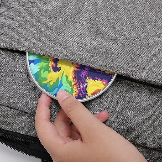 Red Fire Dragon Fantasy (3) Wireless Charger Anti-Slip Wireless Charging Pad Slim Charger Mat for Men Women