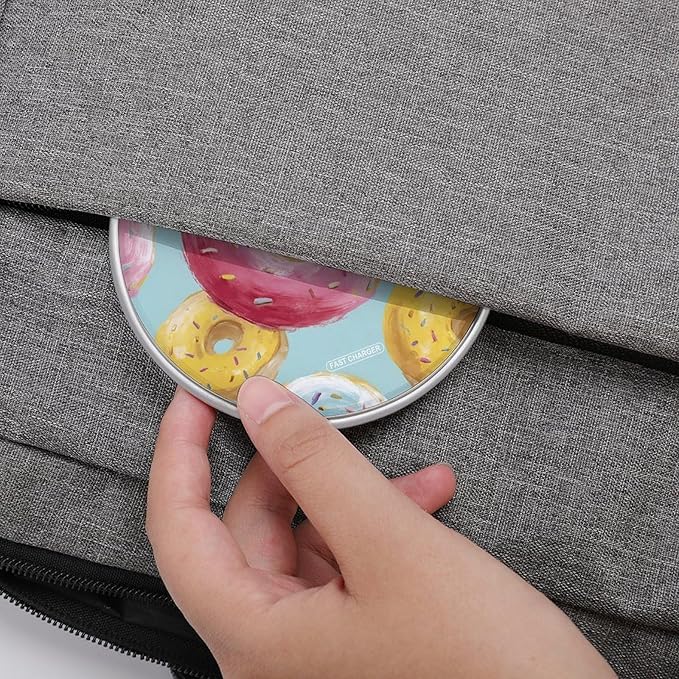 Colorful Doughnuts Fast Portable Charger 10W Funny Graphic Phone Charging Pad with USB Cable