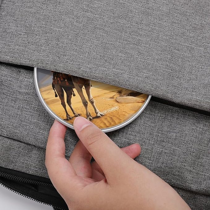 Pyramid Camel Wireless Charger Fast Wireless Charging Pad with USB Cable 10W Anti-Slip Magnetic Wireless Charger Portable Slim Charger Puck Travel Charging Station