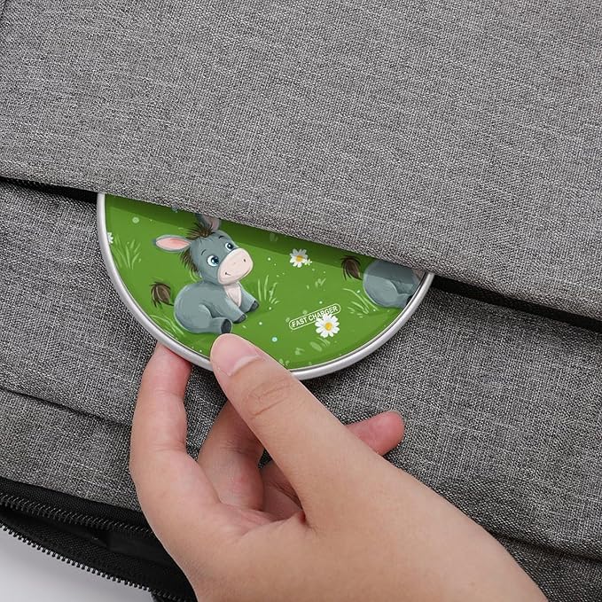 Donkey Daisy Fast Portable Charger 10W Funny Graphic Phone Charging Pad with USB Cable