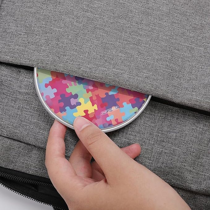 Autism Awareness Fast Portable Charger 10W Funny Graphic Phone Charging Pad with USB Cable