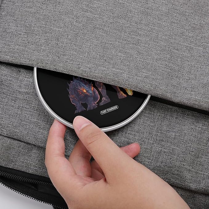 Handsome Knightes Dragon Wireless Charger Anti-Slip Wireless Charging Pad Slim Charger Mat for Men Women