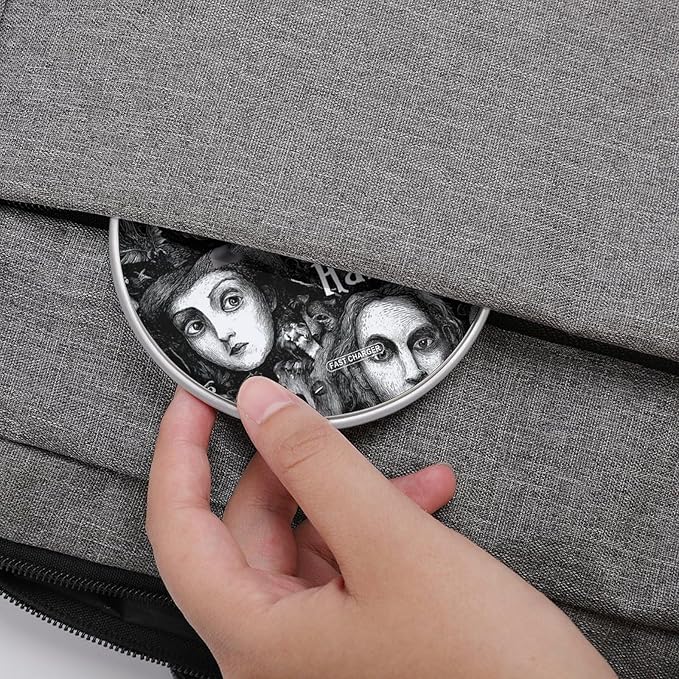 Halloween Pumpkins Ghosted Ravens Phone Charger Magnetic Charging Pad Anti-Slip with USB Cable