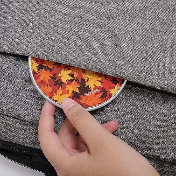 Autumn Maple Leaves Wireless Charger Anti-Slip Wireless Charging Pad Slim Charger Mat for Men Women