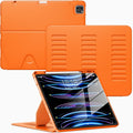 VIKESI Case for iPad Pro 12.9 6th / 5th / 4th / 3rd Generation Case 2022/2021/2020/2018Multiple Angles Magnetic Stand CoverShockproof Soft BackPencil Holderand Auto Sleep/WakeOrange