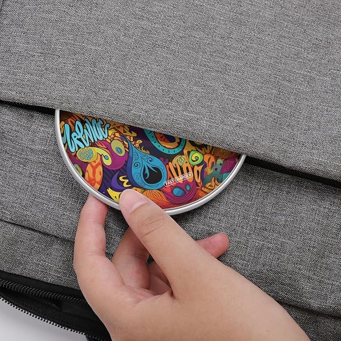 Colorful Pattern Wireless Charger Fast Wireless Charging Pad with USB Cable 10W Anti-Slip Magnetic Wireless Charger Portable Slim Charger Puck Travel Charging Station