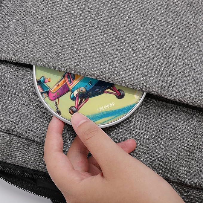 Colorful Helicopter Flying Fast Portable Charger 10W Funny Graphic Phone Charging Pad with USB Cable