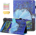 7 Kindle Fire 7 Case 9th/7th/5th Generation (2019/2017/2015 Release) with Stand Pencil Holder [Auto Wake/Sleep] Slim Smart Magnetic Folio PU Leather &amp TPU Back Cover Mountain Flower Tree