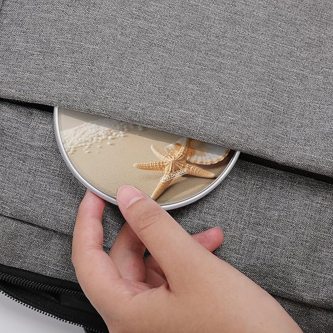 Starfish Shell and Beach Wireless Charger Fast Wireless Charging Pad with USB Cable 10W Anti-Slip Magnetic Wireless Charger Portable Slim Charger Puck Travel Charging Station