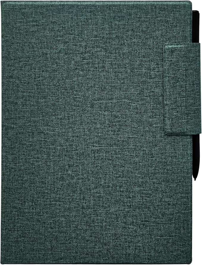 Magnetic Stand Folio Case for iFLYTEK AINOTE 2 10.65 E-Ink Tablet (2025 Released) Ultra-Thin Lightweight Premium PU Leather Cover with Magnetic Pen Buckle &amp Auto Sleep/Wake (Cloth Sage Green)