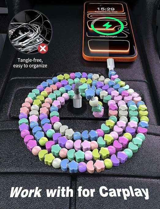 Star-Heart Colour Beaded
