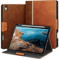 KingBlanc for iPad Air 11-inch Case M4 2026/M3 2025/M2 2024 iPad Air 5th/4th Generation (2022/2020 10.9) with Pencil Holder Vegan Leather Stand Cover Auto Sleep Wake Viewing/Typing Angle Brown