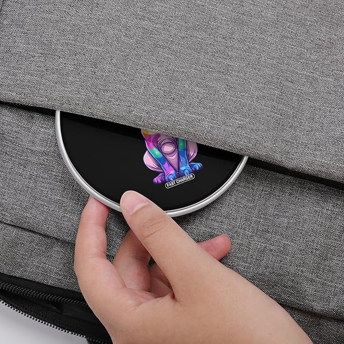 Colorful Cat Sphynxes Wireless Charger Anti-Slip Wireless Charging Pad Slim Charger Mat for Men Women