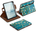 DTTO for iPad mini 7 (A17 Pro) Case iPad mini 7th / 6th Generation Case (2024/2021) 360 Degree Rotating Premium Leather Folio Stand Cover with Pencil Holder Blossom