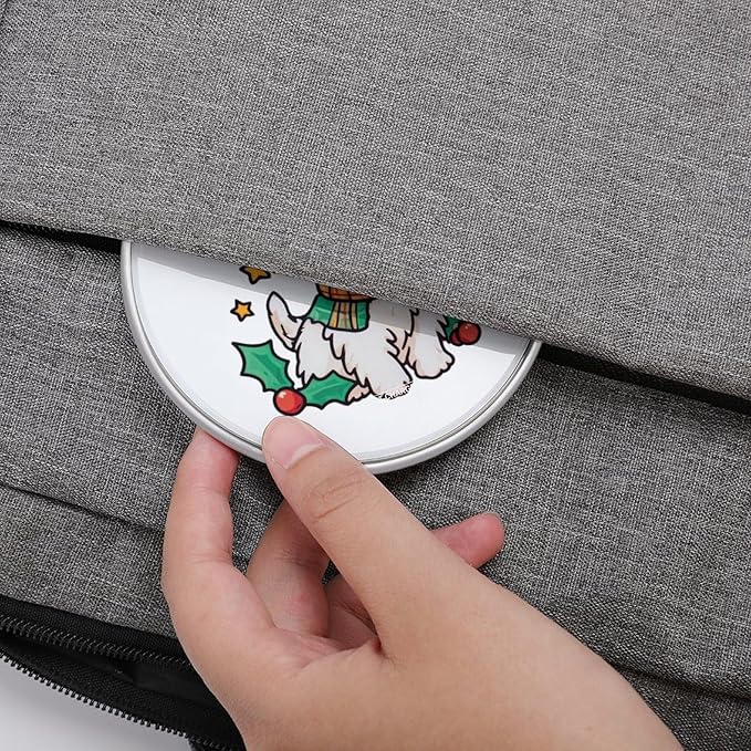 Christmas Westie Dog Fast Portable Charger 10W Funny Graphic Phone Charging Pad with USB Cable