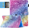 Dteck Case for All-New Fire HD 10 &amp HD 10 Plus Tablet (2021 Release 11th Generation) - Slim Multi-Angle Folio Stand Premium PU Leather Protective Smart Cover with Auto Wake Sleep Colorful Sand