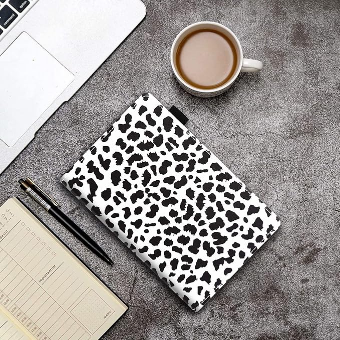 Case for Amazon Kindle Fire 7 Tablet (7 Display 9th/7th Generation 2019/2017 Release) - PU Leather Folio Case with Smart Auto Wake/Sleep Cute Polka Dot Print