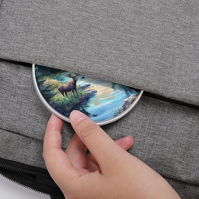 Mooses Eagle1 in The Mountains Phone Charger Magnetic Charging Pad Anti-Slip with USB Cable