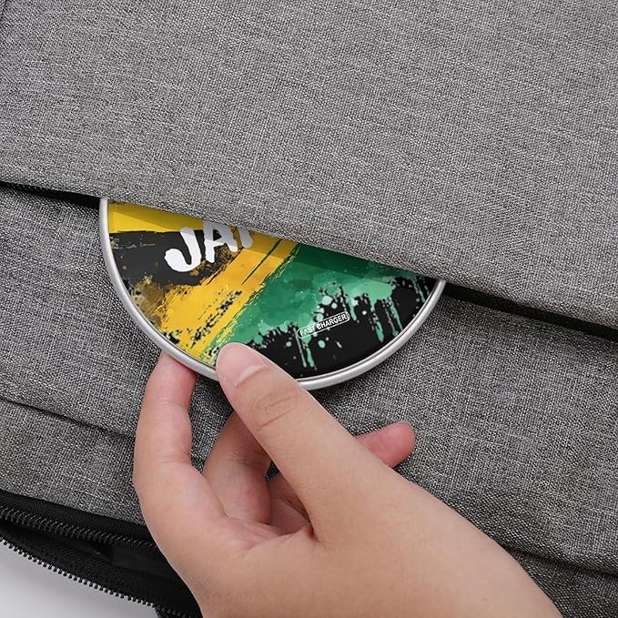 Jamaica Jamaican Flag Fast Portable Charger 10W Funny Graphic Phone Charging Pad with USB Cable