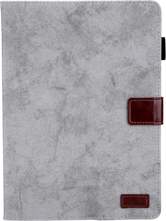for Amazon Kindle Fire HD 10 &amp Fire HD 10 Plus Tablet Case 13th/11th Generation 10.1 inch (2023/2021) Stand PU Leather Magnetic Wallet Cover with Pencil Holder/Pockets [Auto Wake/Sleep] Gray