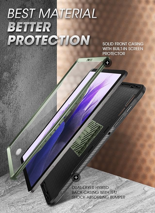 SUPCASE for Samsung Galaxy Tab S7 FE 12.4 inch Case with Stand (Unicorn Beetle Pro) [Built-in Screen Protector &amp SPen Holder] Full-Body Heavy Duty Rugged Tablet Cover for Galaxy Tab S7 FE Guldan