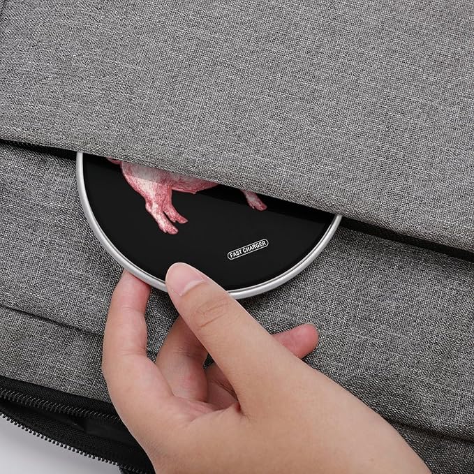 Pigs Art Fast Portable Charger 10W Funny Graphic Phone Charging Pad with USB Cable
