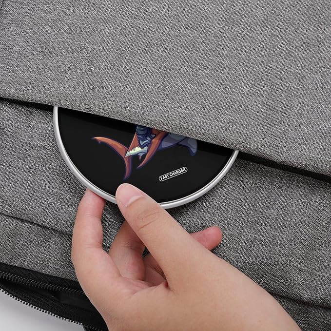 Divershark Wireless Charger Anti-Slip Wireless Charging Pad Slim Charger Mat for Men Women