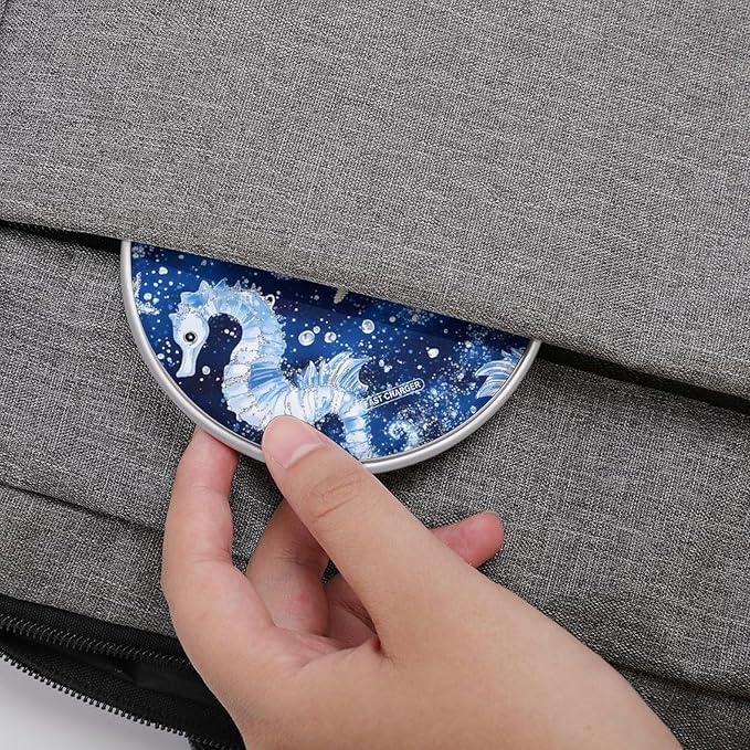 Seahorses and Starfish Phone Charger Magnetic Charging Pad Anti-Slip with USB Cable
