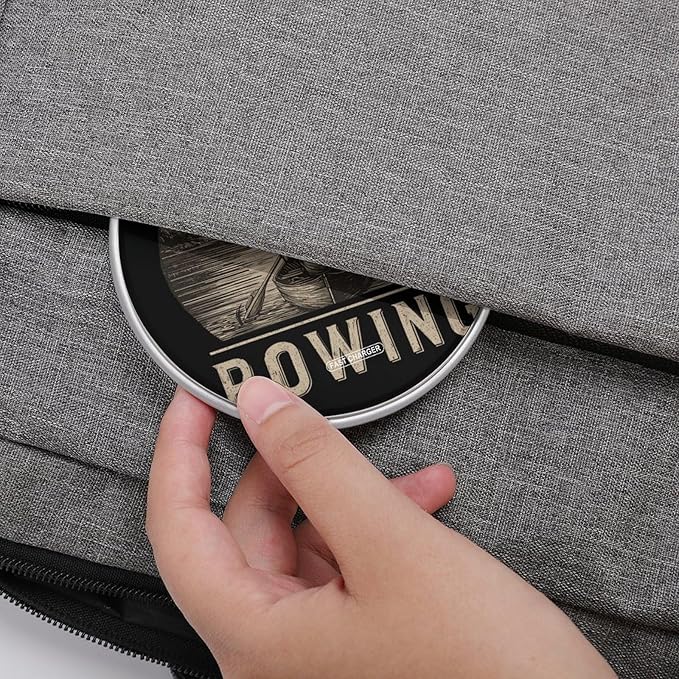 Vintage Rowing Fast Portable Charger 10W Funny Graphic Phone Charging Pad with USB Cable