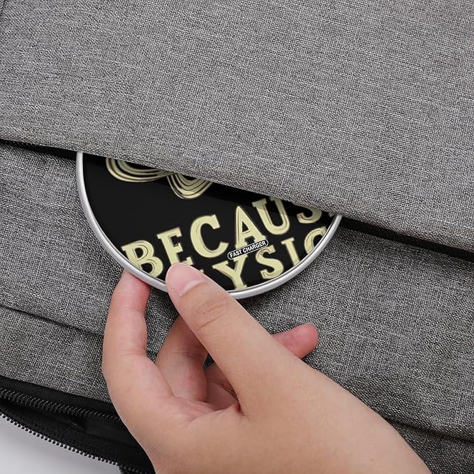 Because Physics Phone Charger Magnetic Charging Pad Anti-Slip with USB Cable