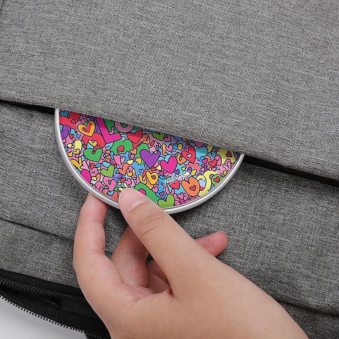 Valentine's Day Stacked Love Heart Phone Charger Magnetic Charging Pad Anti-Slip with USB Cable