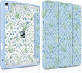 DONGKE Case for iPad Air 11-inch M4 2026 &amp M3 2025 &amp M2 2024 iPad Air 5th/4th Generation 10.9 2022/2020 [Built-in Pencil Holder] Clear Acrylic Back Trifold Stand Smart Cover Lattice Floral