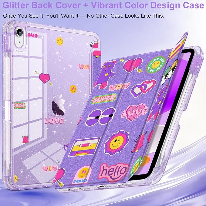 Purple - Retro Stickers