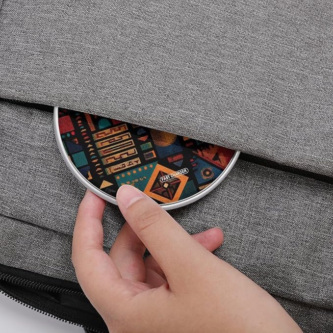 Colorful Egyptian Traditional Symbols Fast Portable Charger 10W Funny Graphic Phone Charging Pad with USB Cable