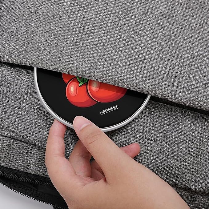 Tomatoes-Fruit-Print Wireless Charger Anti-Slip Wireless Charging Pad Slim Charger Mat for Men Women